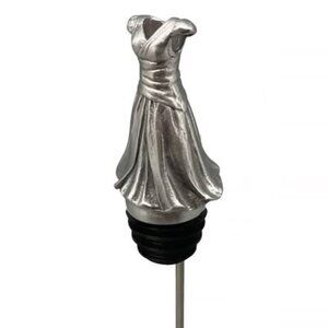 BRAND NEW IN BOX MENAGERIE All Stainless Steel Evening Gown Pourer~Aerator